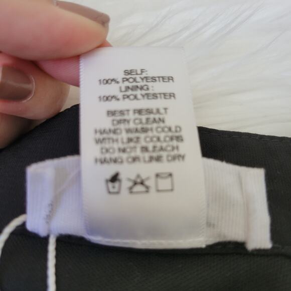 Sage the Label Black Asymmetric Mini Skirt with Stars Size Large - Picture 6 of 11